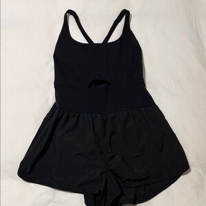 FP Movement by Free People Black Active Romper